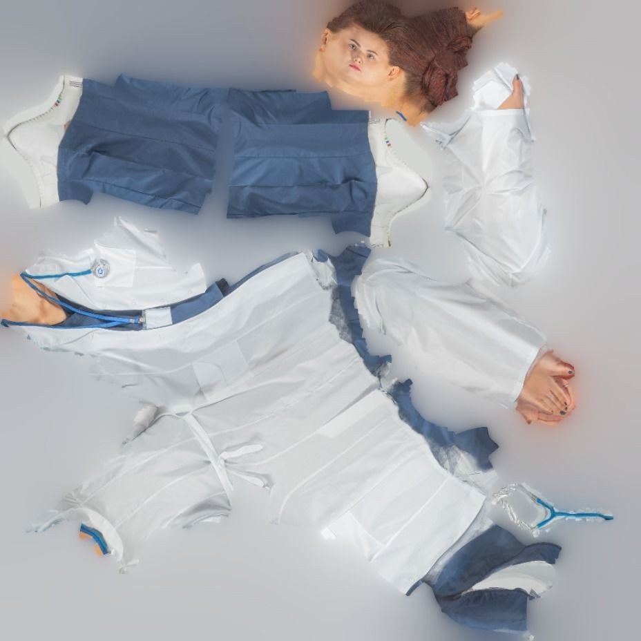 Female Doctor 3D Model – Low Poly Character, FBX, Game Ready