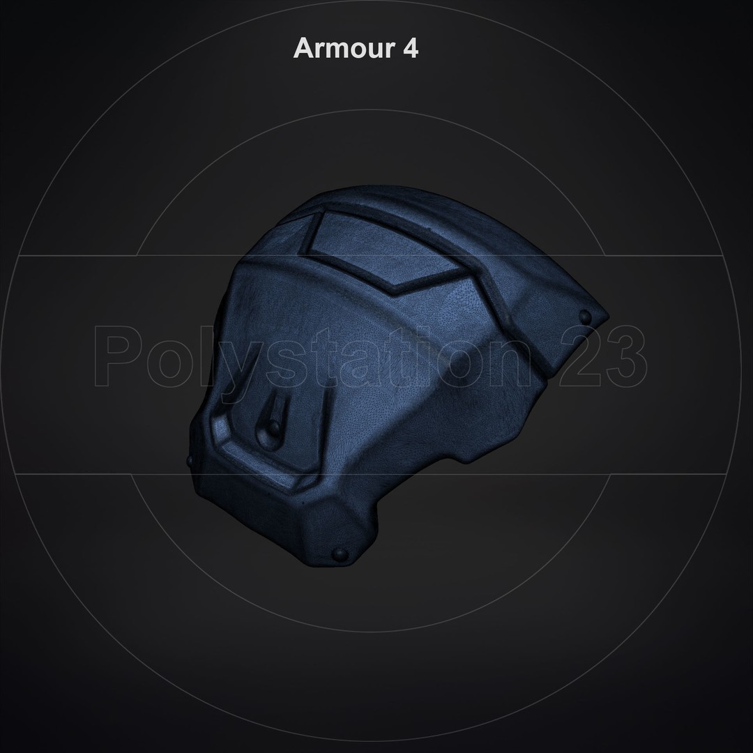 Sci-Fi Shoulder Armor 3D Model – High Poly Kitbash Pack, FBX - View 26