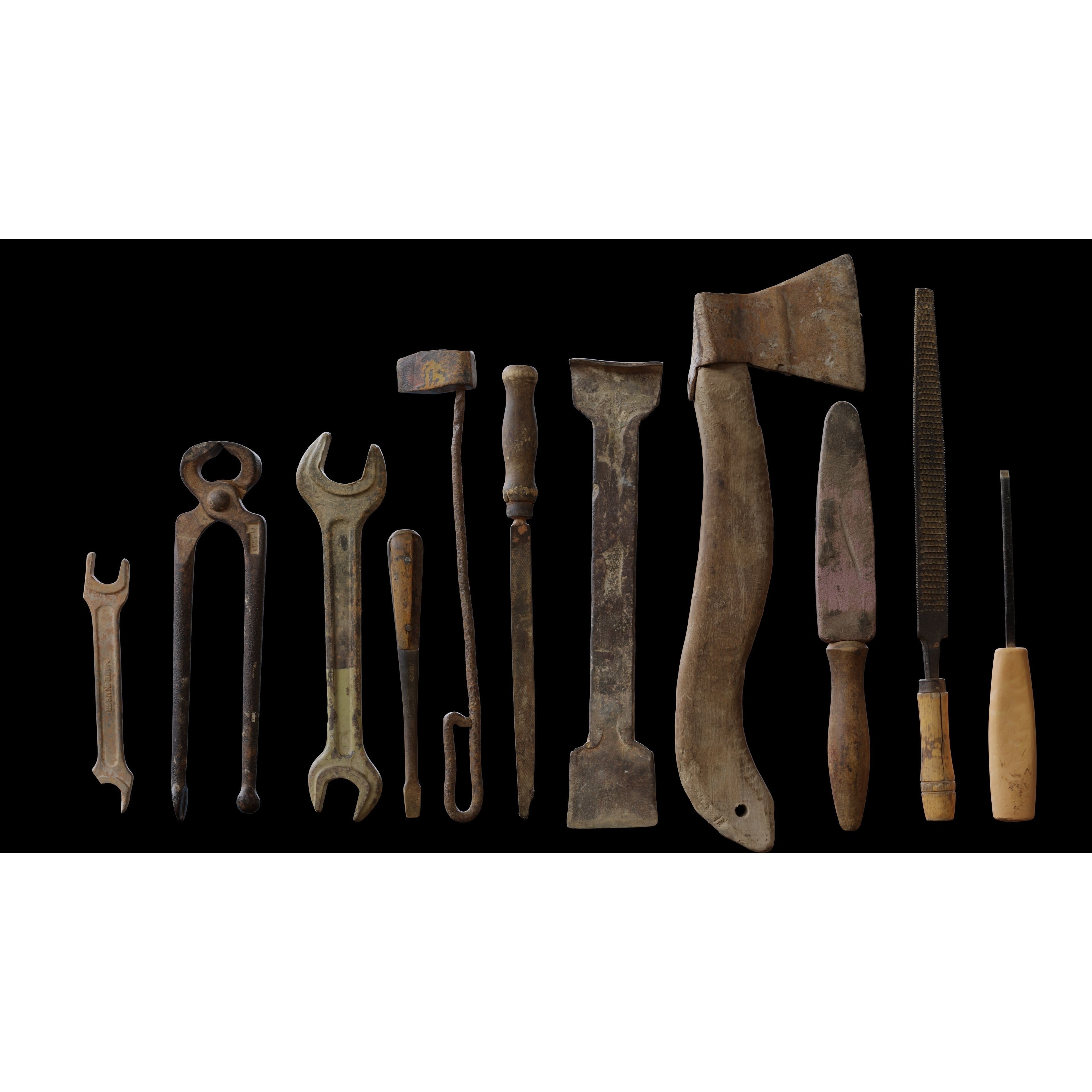 USCANS Tools Set - Low-Poly Game-Ready 3D Model - View 4