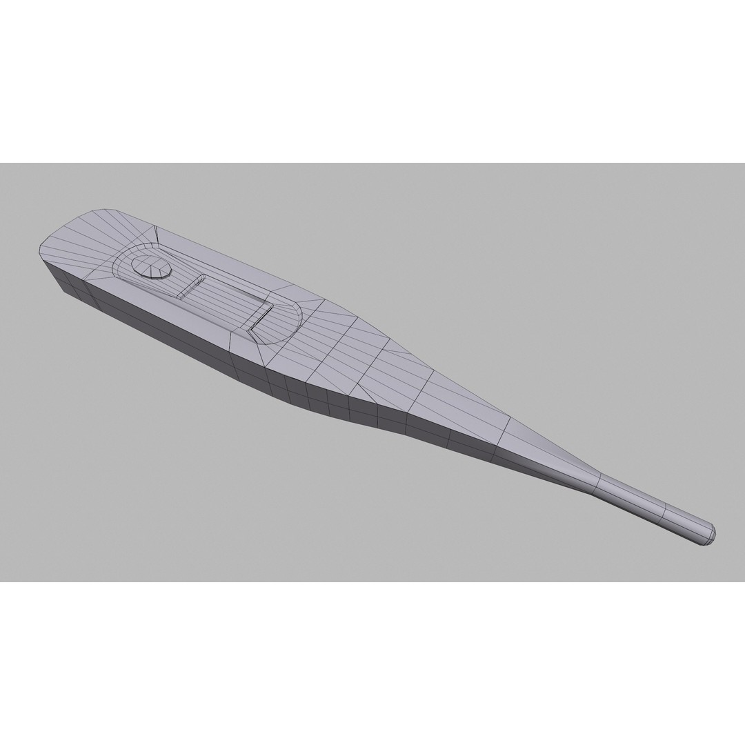 Low Poly Thermometer 3D Model – Optimized Game Asset, FBX, OBJ, PBR - View 21