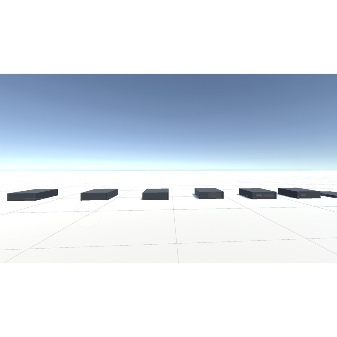 Low-Poly Server 3D Model – Industrial Props Pack with Textures