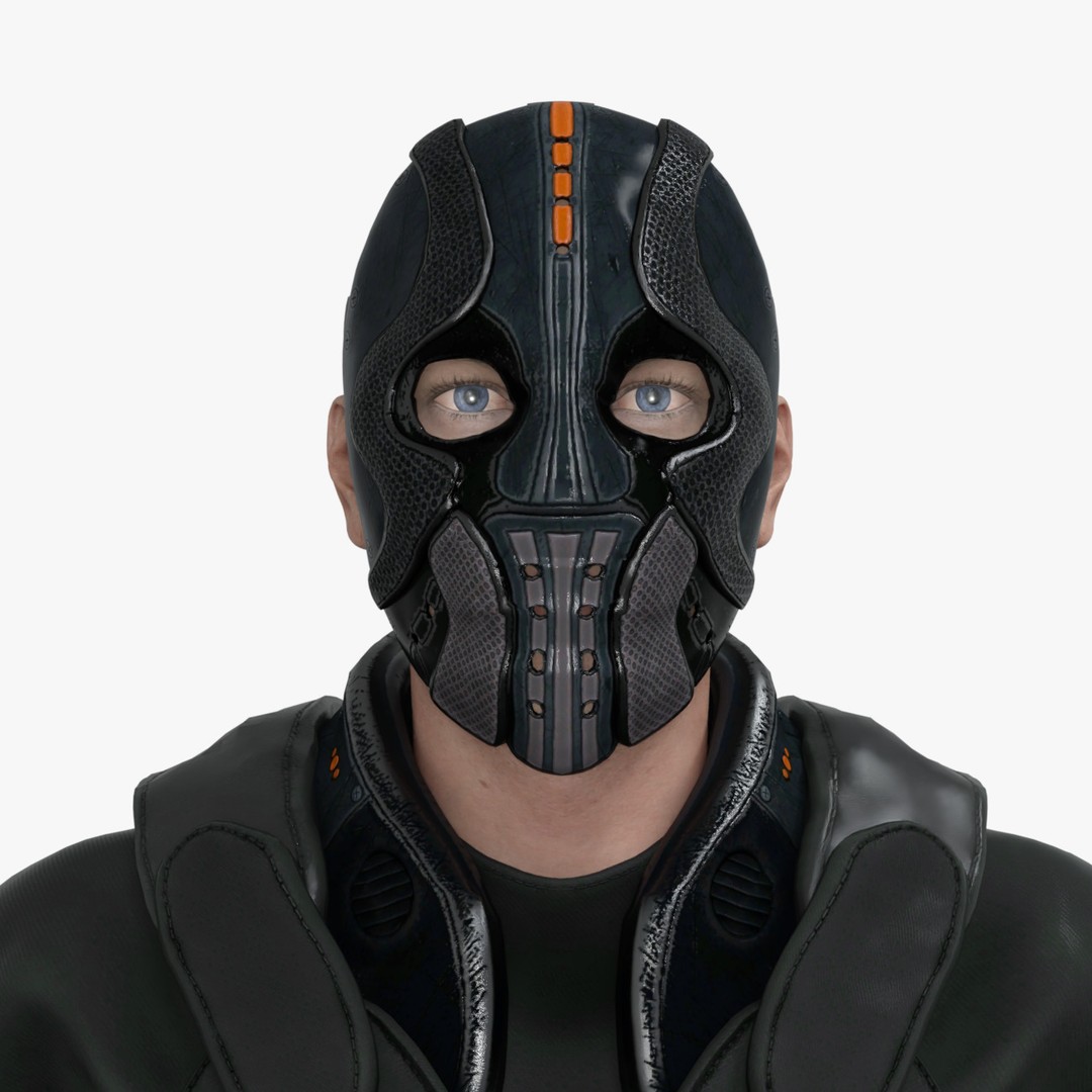 Renegade Soldier 3D Model – Low Poly Rigged Character, FBX - View 5