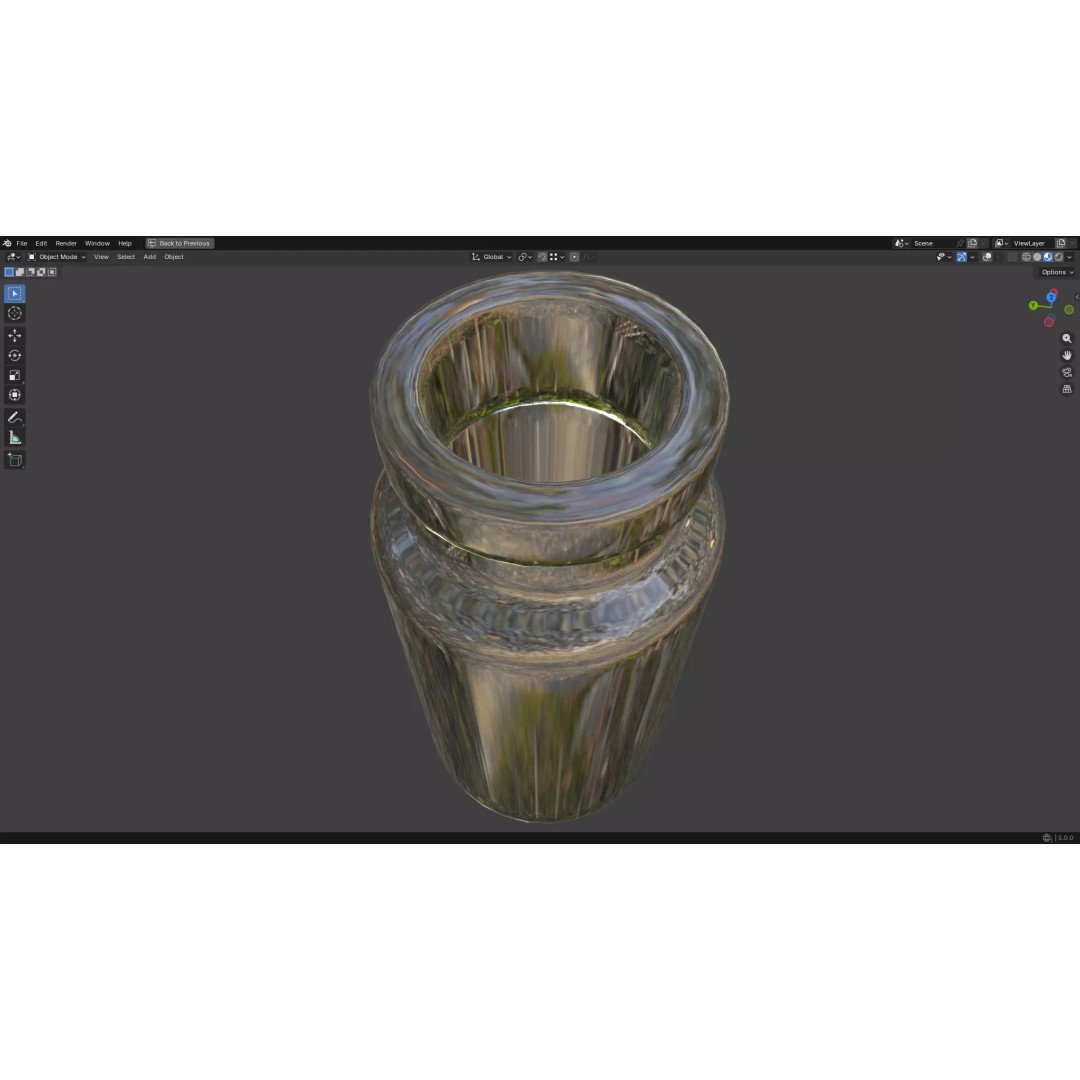 Injection Vial 3D Model – Low Poly PBR Asset for Medical Use - View 23