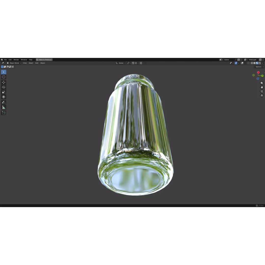 Injection Vial 3D Model – Low Poly PBR Asset for Medical Use - View 25