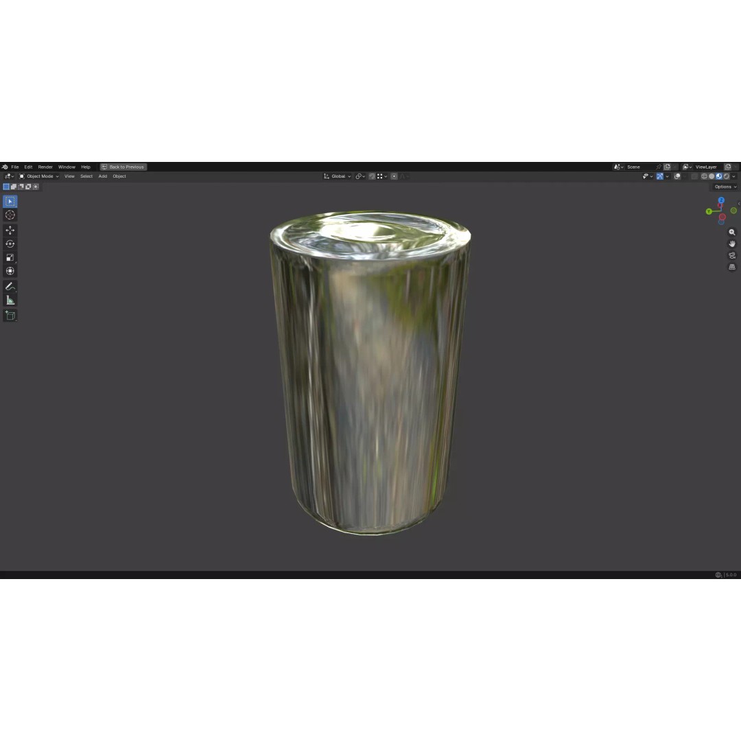 Injection Vial 3D Model – Low Poly PBR Asset for Medical Use - View 26