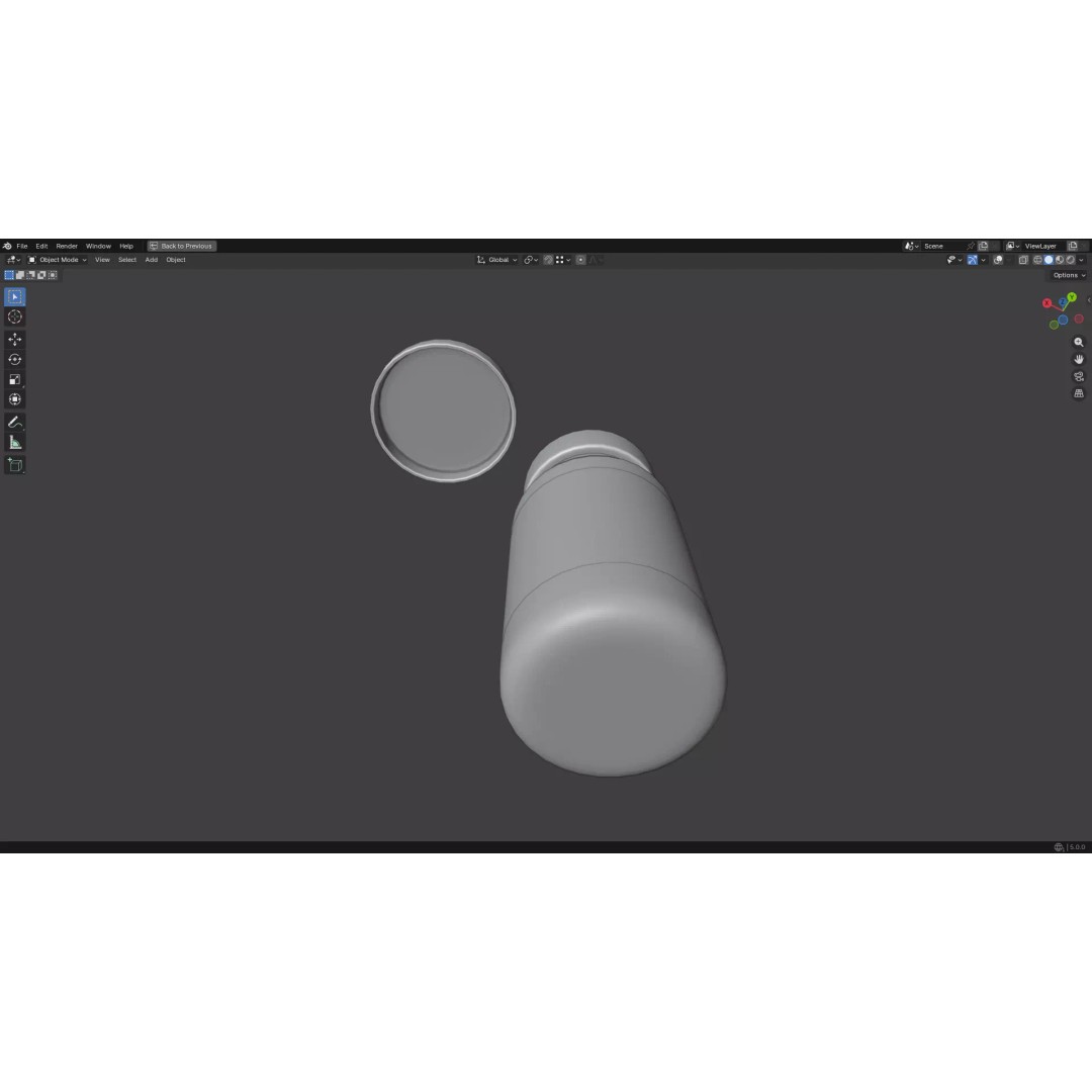 Injection Vial 3D Model – Low Poly PBR Asset for Medical Use - View 38