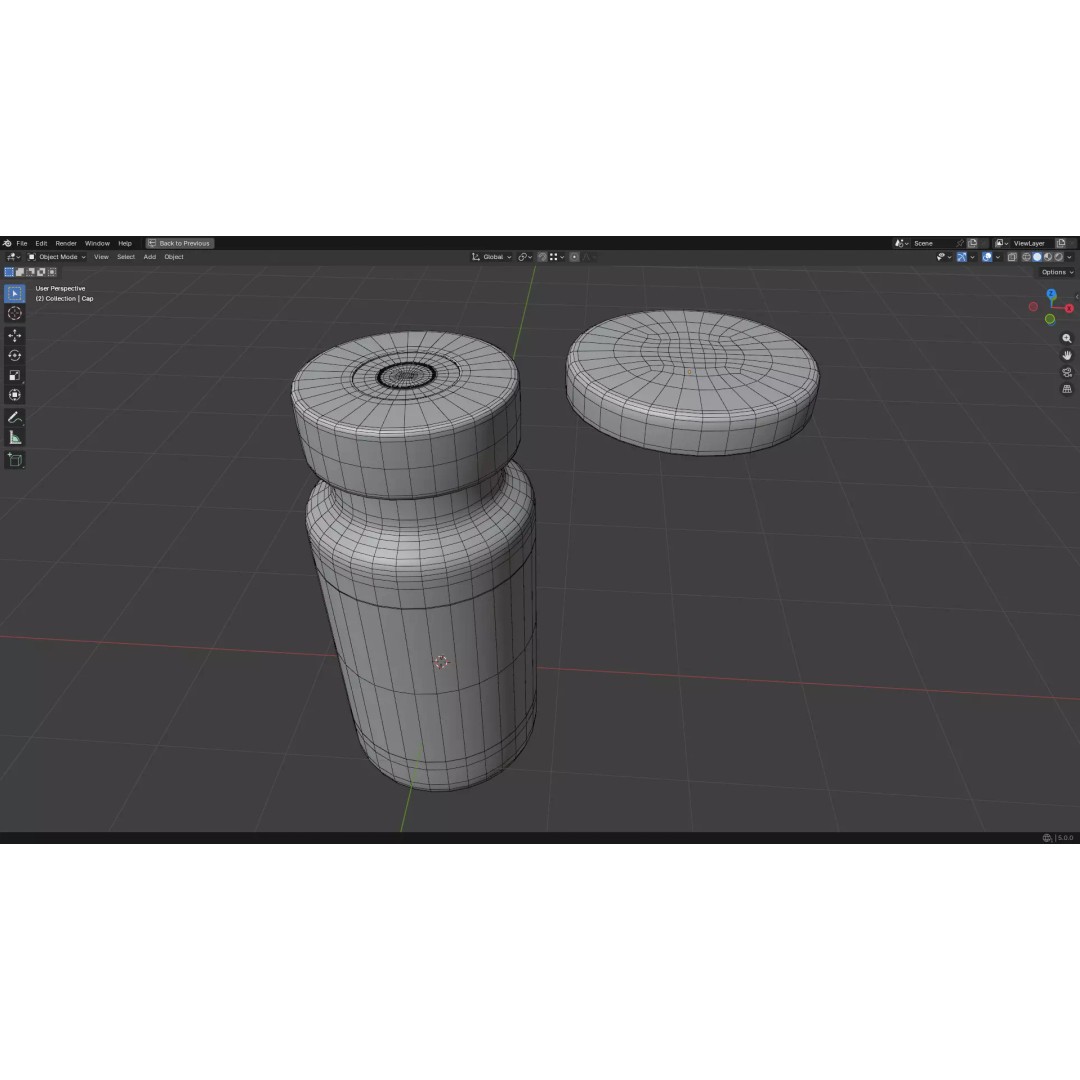 Injection Vial 3D Model – Low Poly PBR Asset for Medical Use - View 40