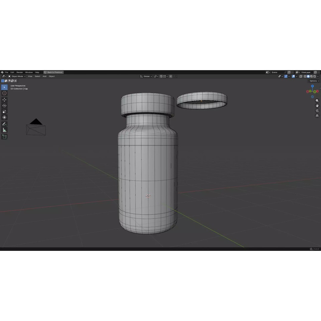 Injection Vial 3D Model – Low Poly PBR Asset for Medical Use - View 41
