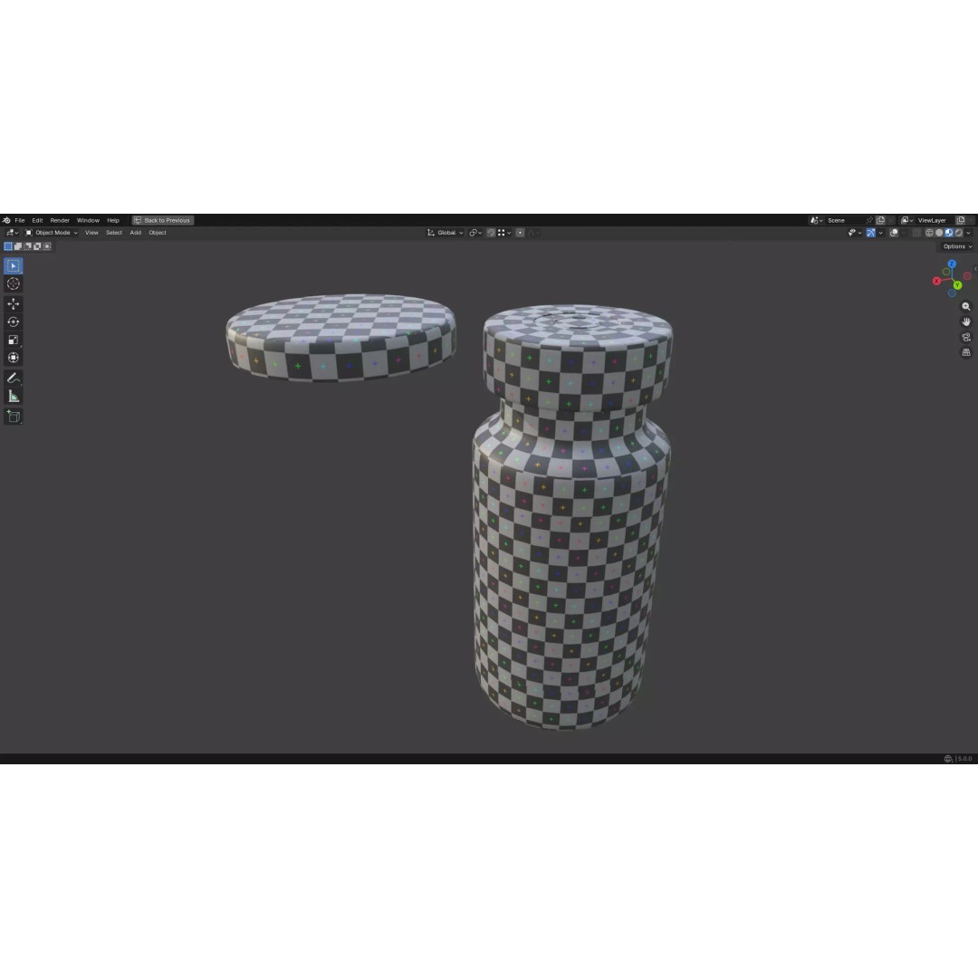 Injection Vial 3D Model – Low Poly PBR Asset for Medical Use - View 45