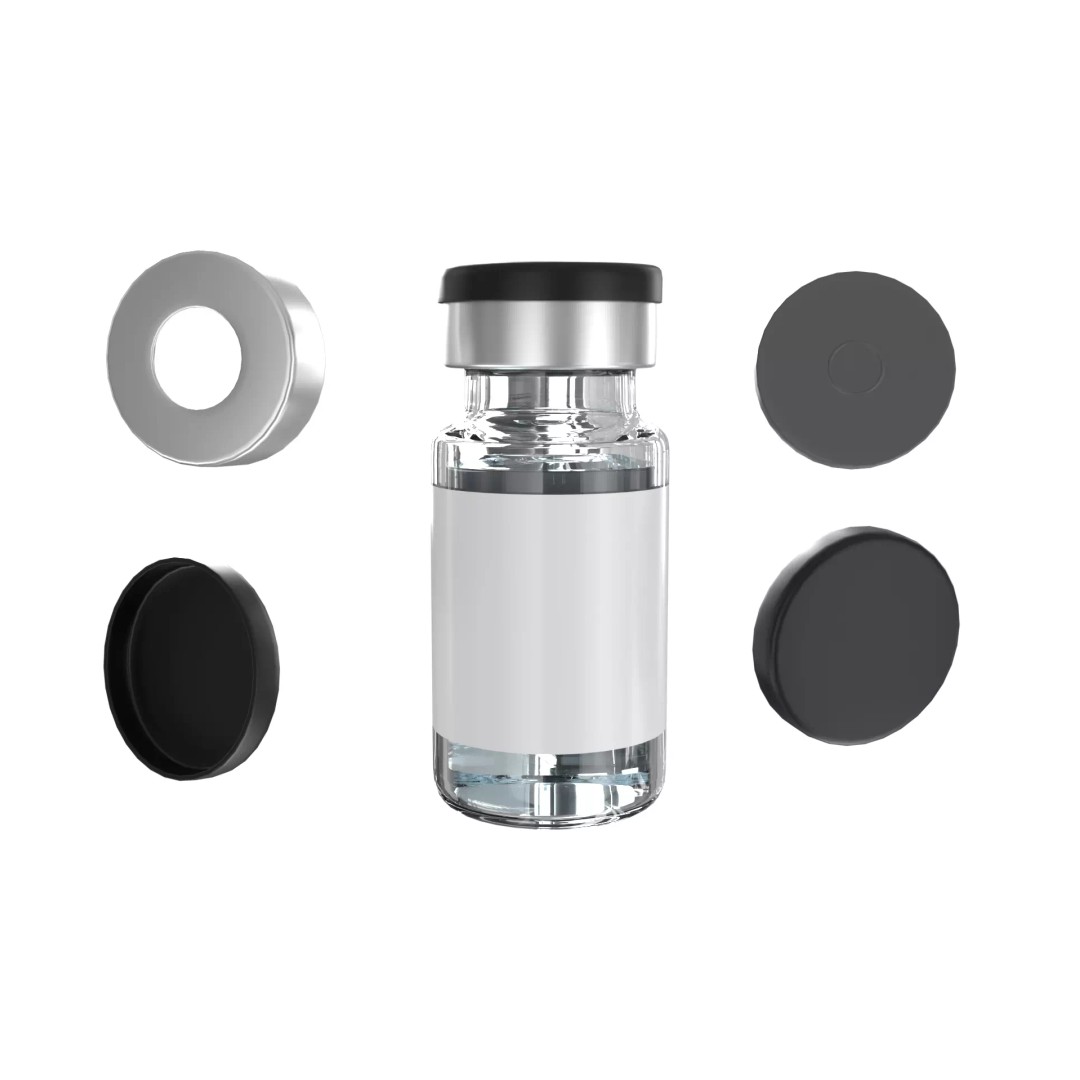 Injection Vial 3D Model – Low Poly PBR Asset for Medical Use - View 6
