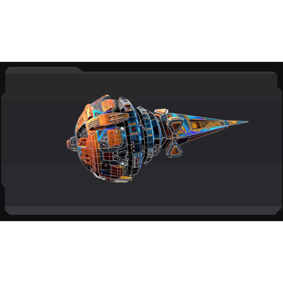 DRAKX Alien Freighter DK5 3D Model – Low Poly Game Asset, FBX