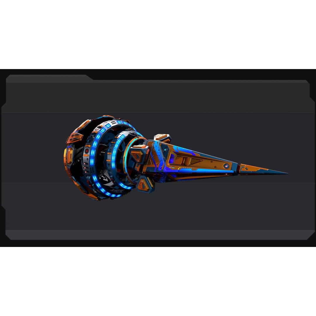 DRAKX Alien Freighter DK5 3D Model – Low Poly Game Asset, FBX - View 5