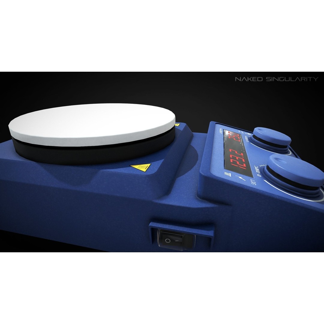 Magnetic Stirrer 3D Model – Low Poly Laboratory Asset, FBX - View 7