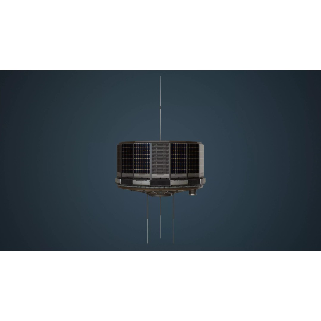 Vintage Satellite 3D Model – Low Poly Rigged PBR Asset, FBX, OBJ - View 10