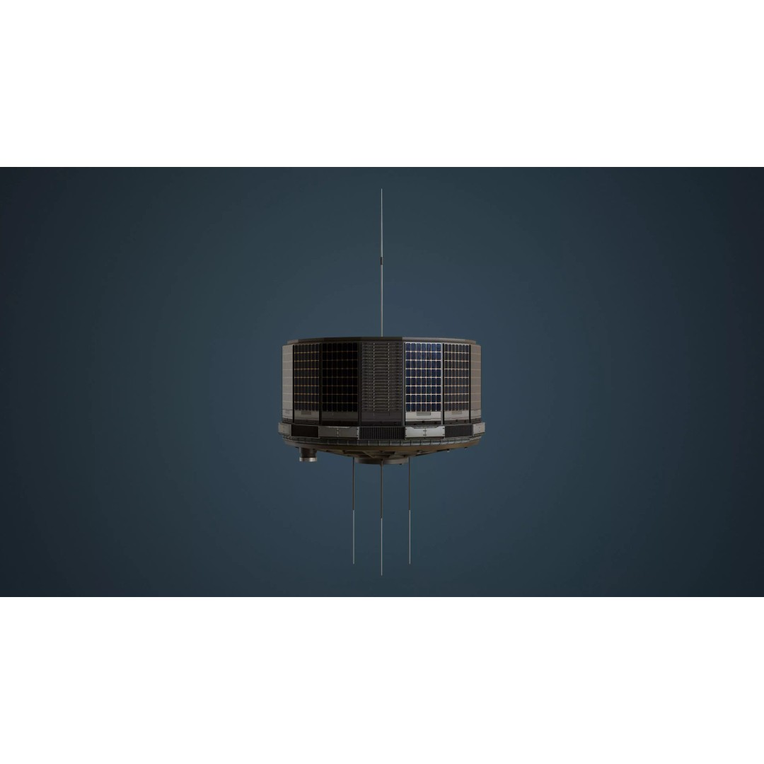 Vintage Satellite 3D Model – Low Poly Rigged PBR Asset, FBX, OBJ - View 11