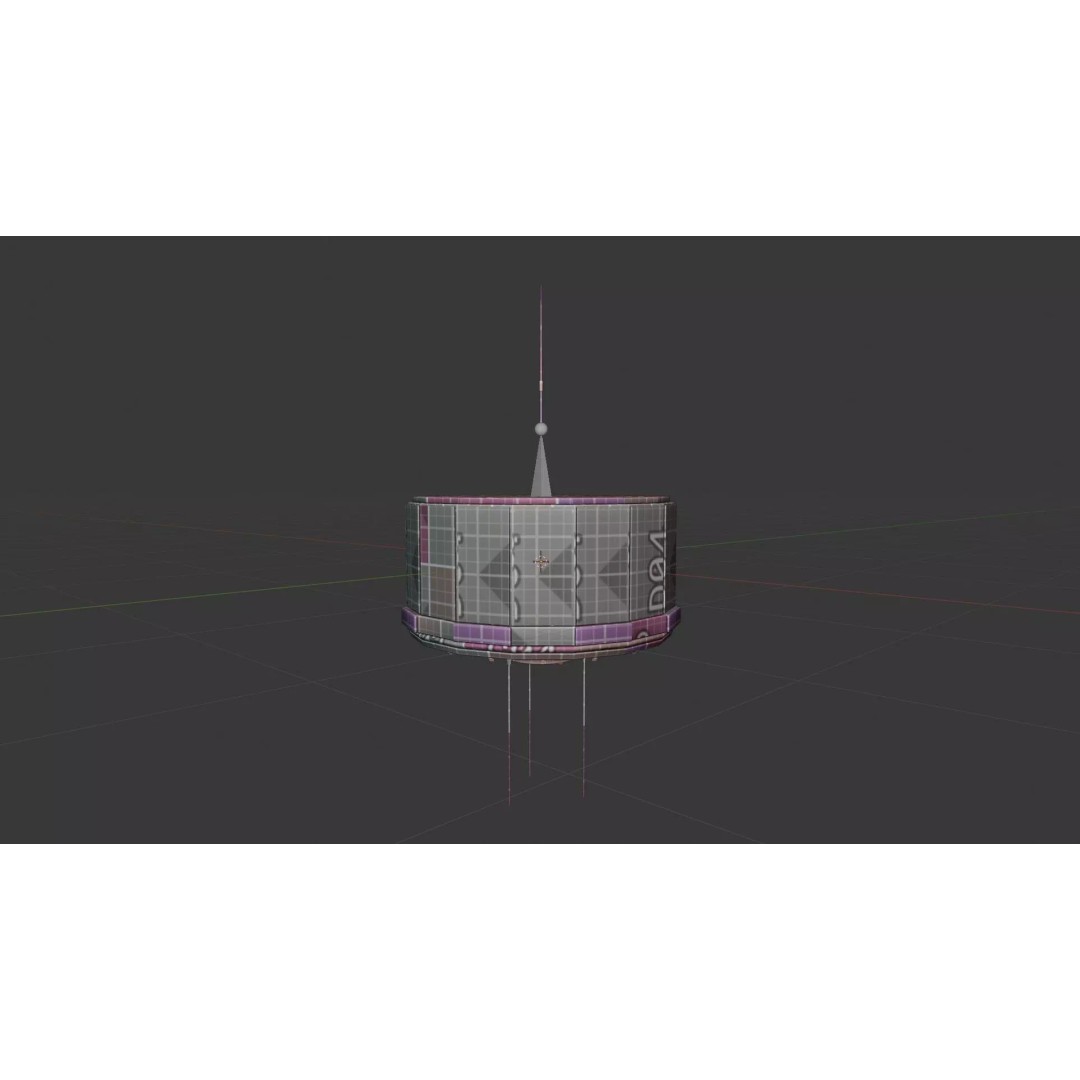 Vintage Satellite 3D Model – Low Poly Rigged PBR Asset, FBX, OBJ - View 14