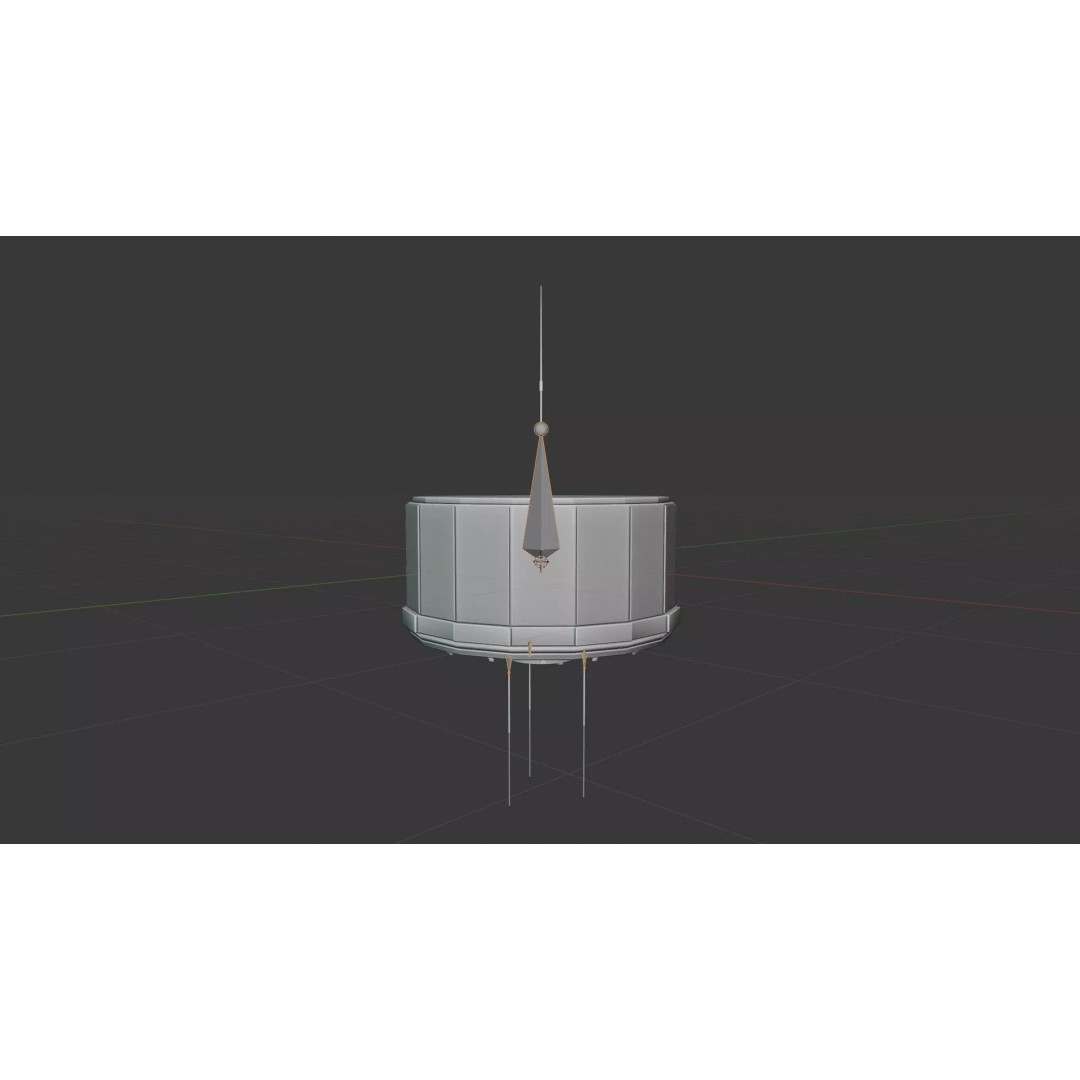 Vintage Satellite 3D Model – Low Poly Rigged PBR Asset, FBX, OBJ - View 15