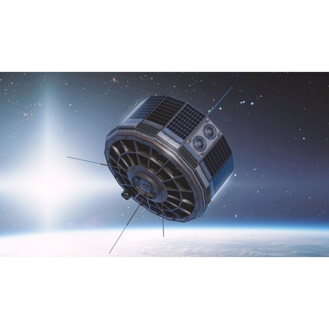 Vintage Satellite 3D Model – Low Poly Rigged PBR Asset, FBX, OBJ - View 2