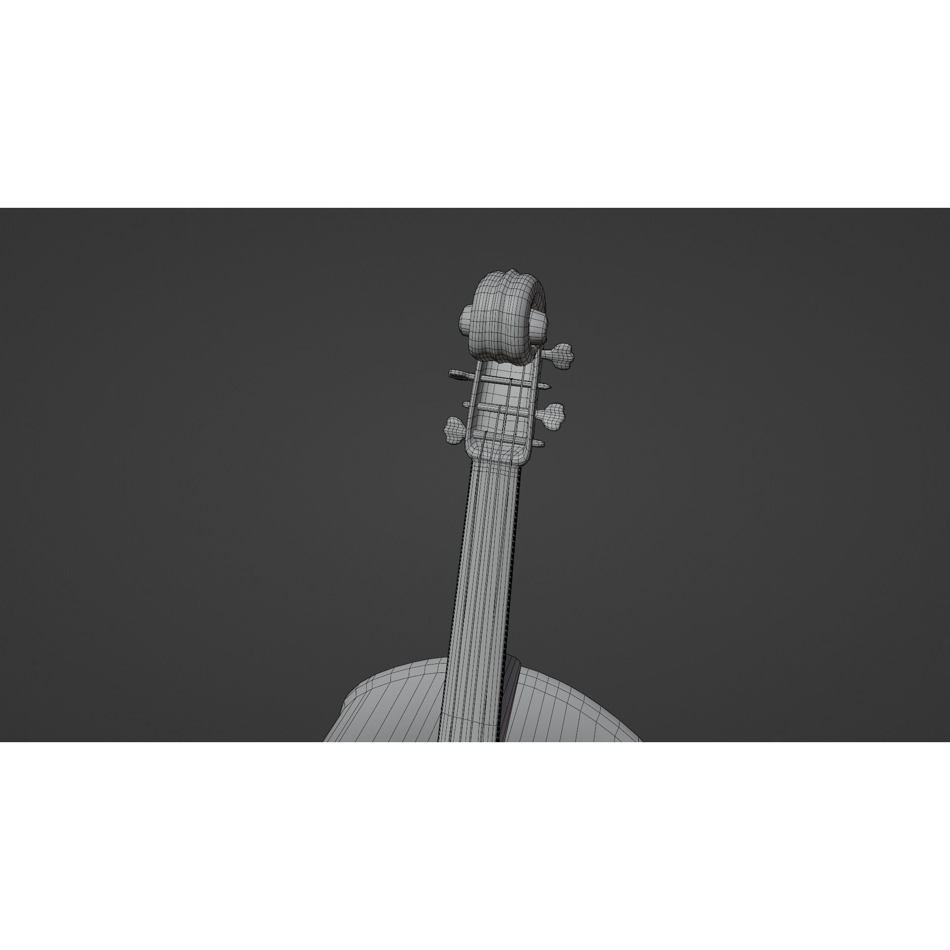 Cello - Low-Poly Game-Ready 3D Model