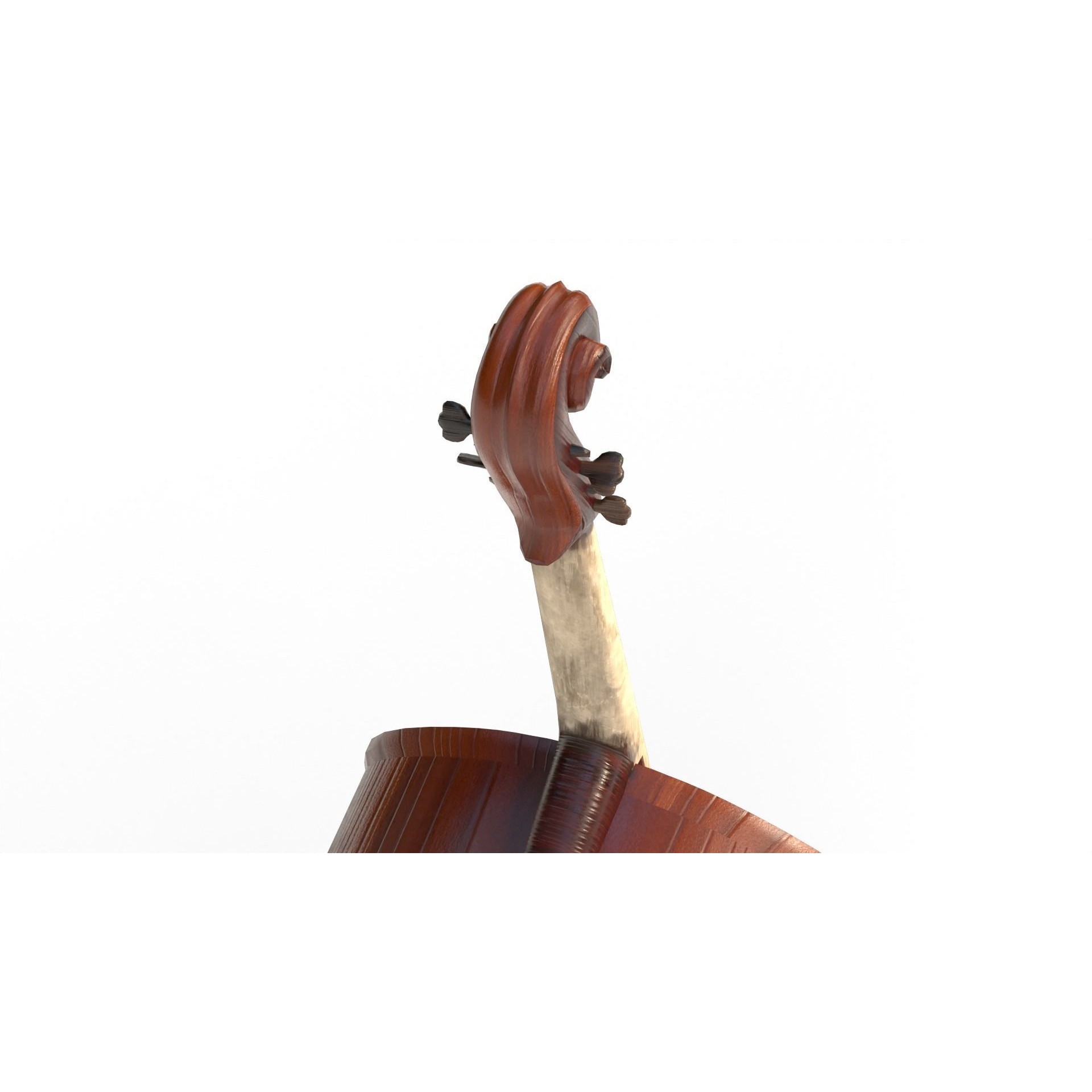 Cello - Low-Poly Game-Ready 3D Model - View 13
