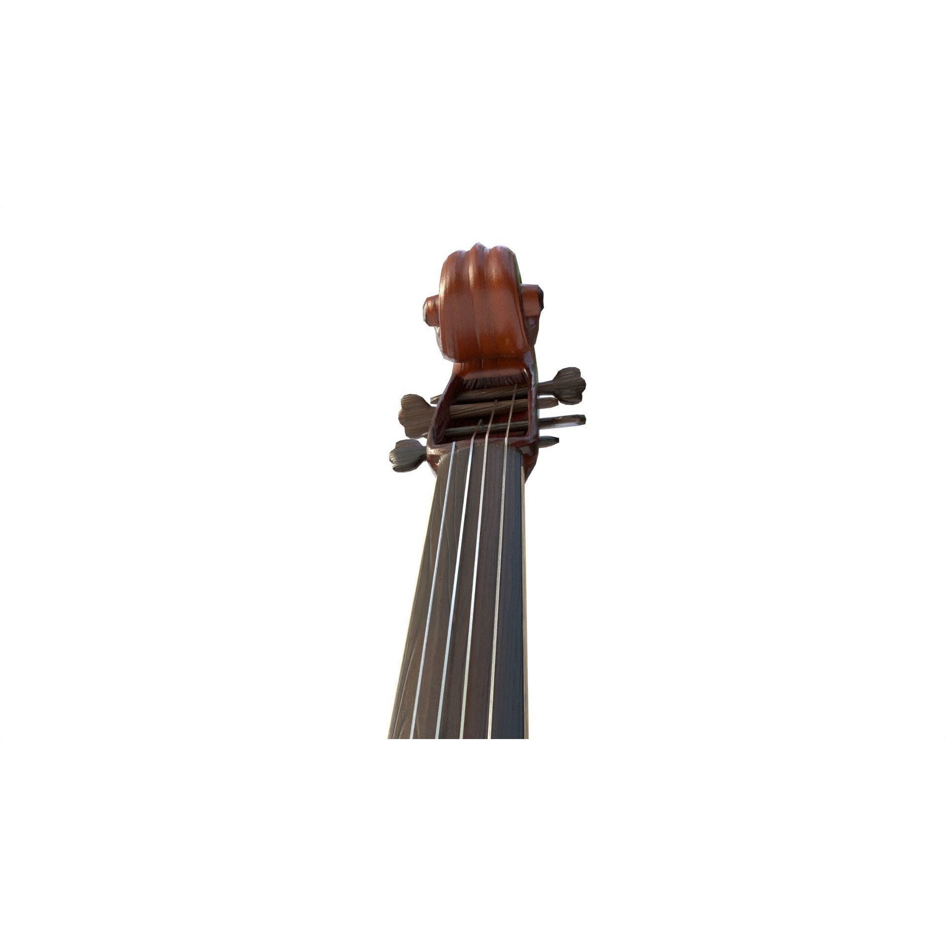 Cello - Low-Poly Game-Ready 3D Model - View 14