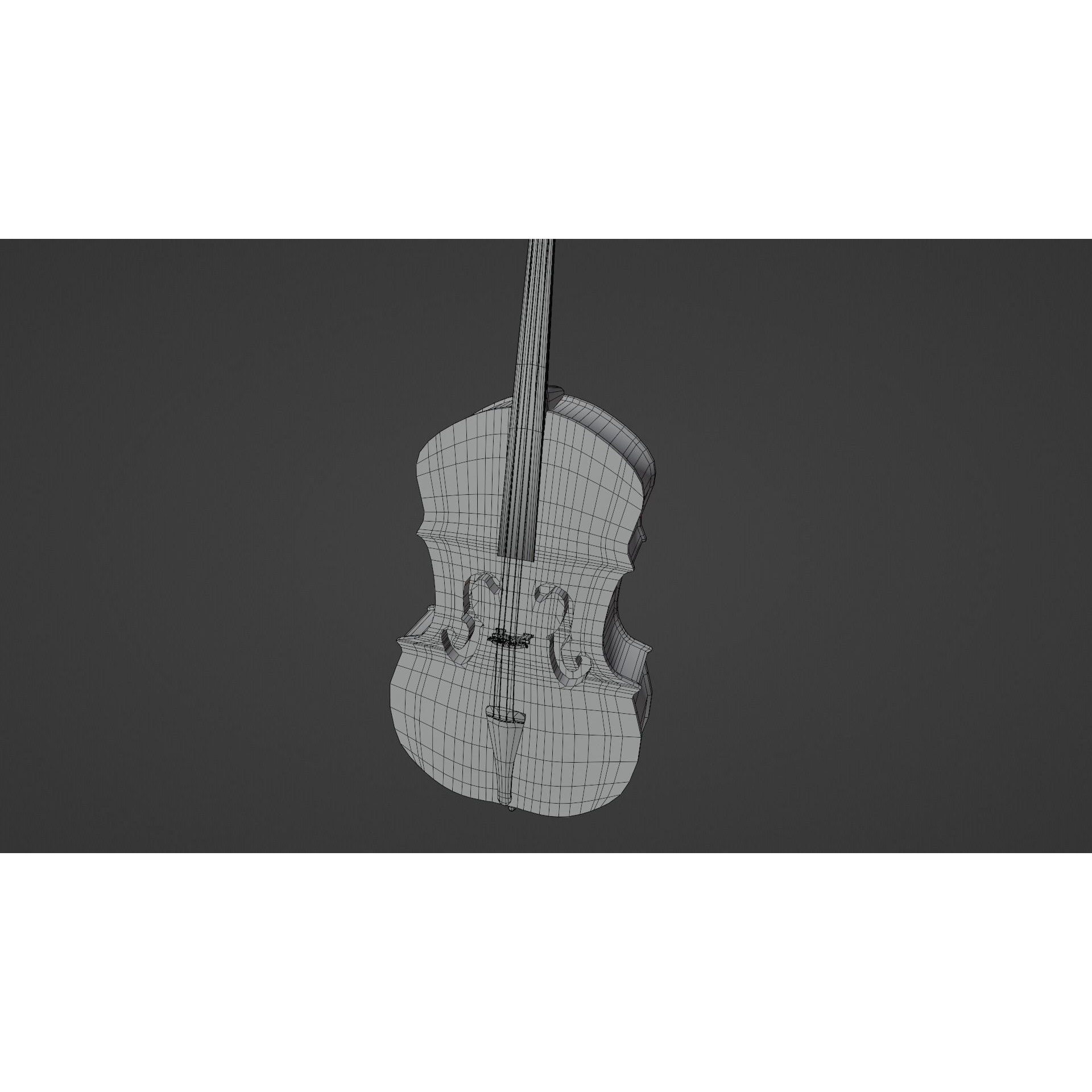 Cello - Low-Poly Game-Ready 3D Model - View 15