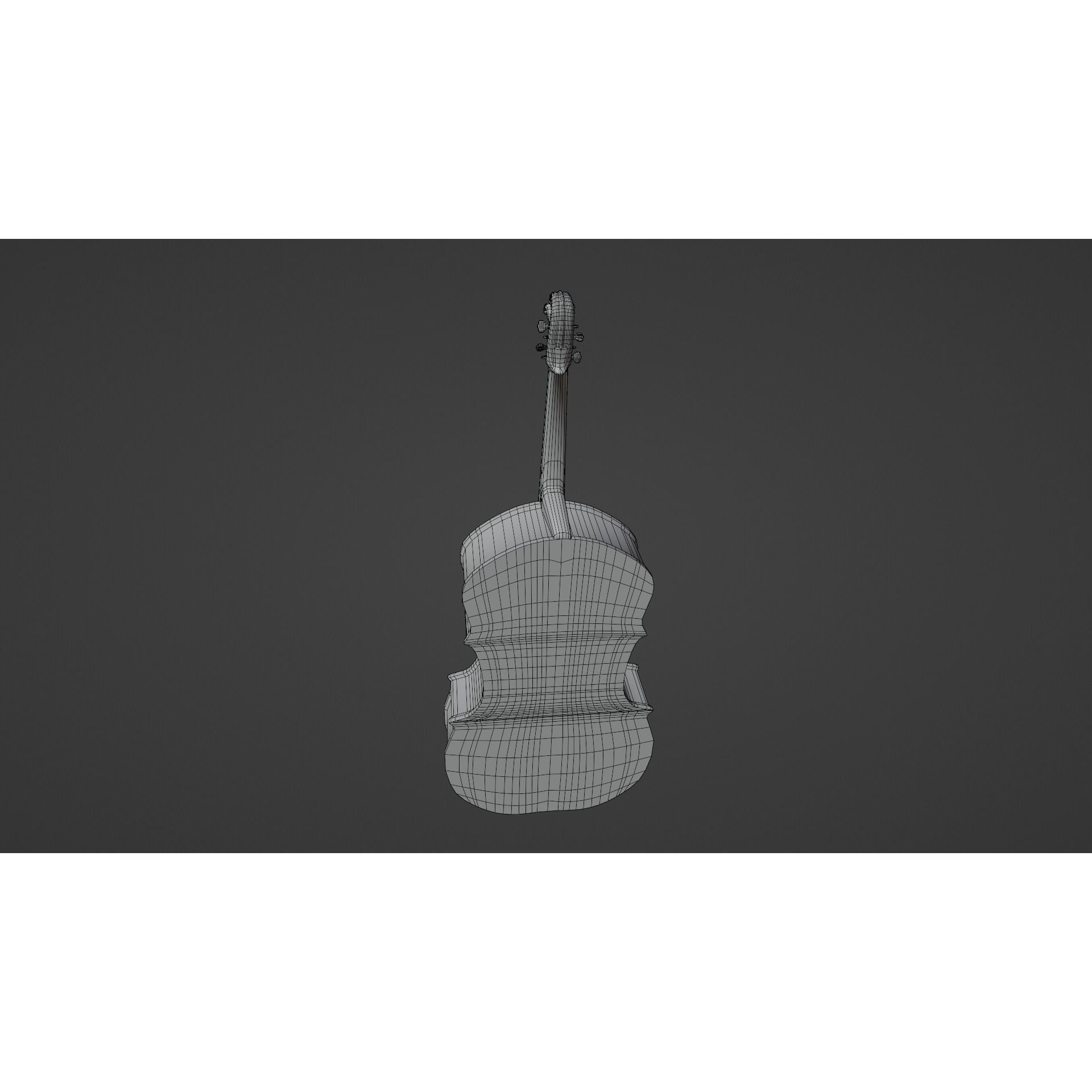 Cello - Low-Poly Game-Ready 3D Model - View 16
