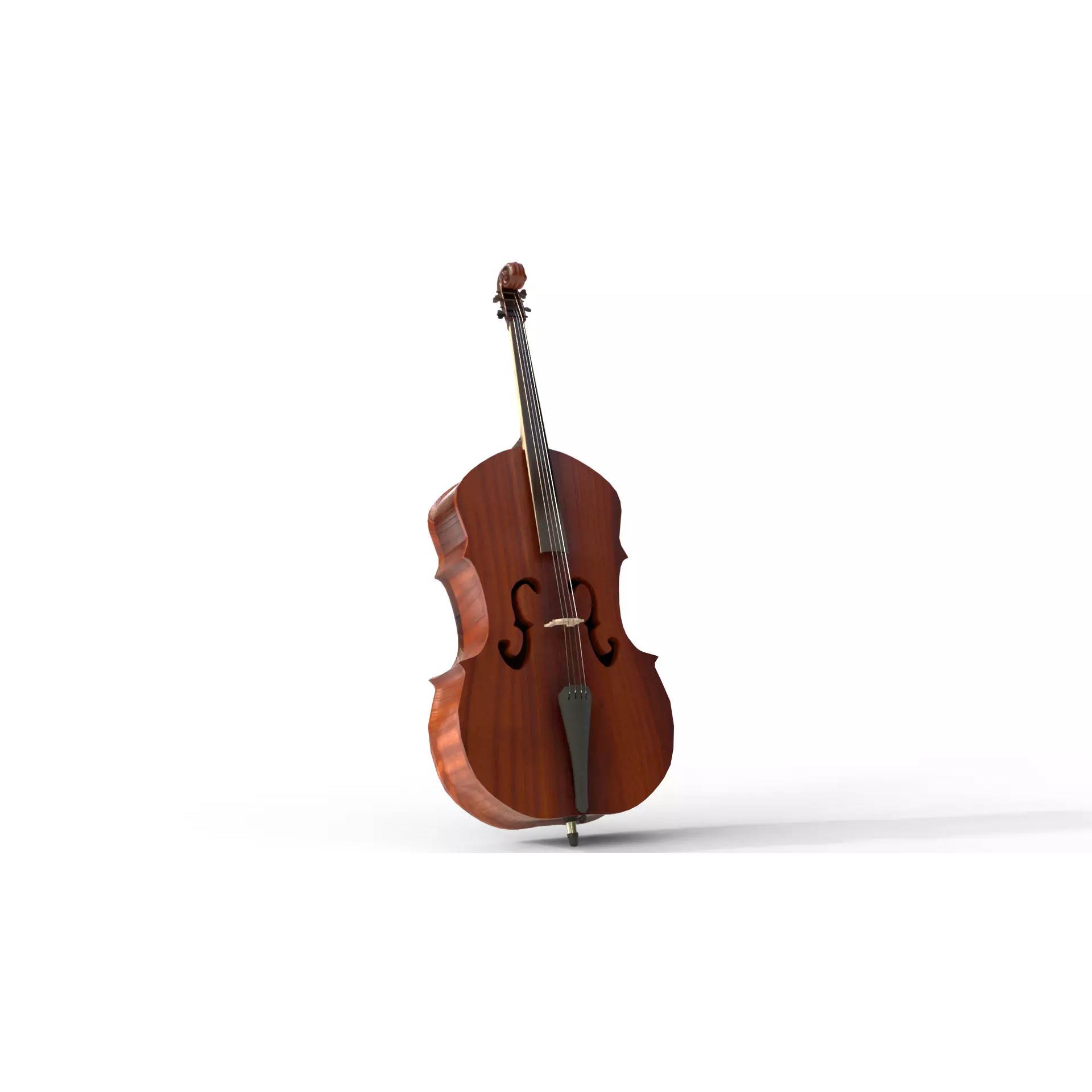 Cello - Low-Poly Game-Ready 3D Model - View 2