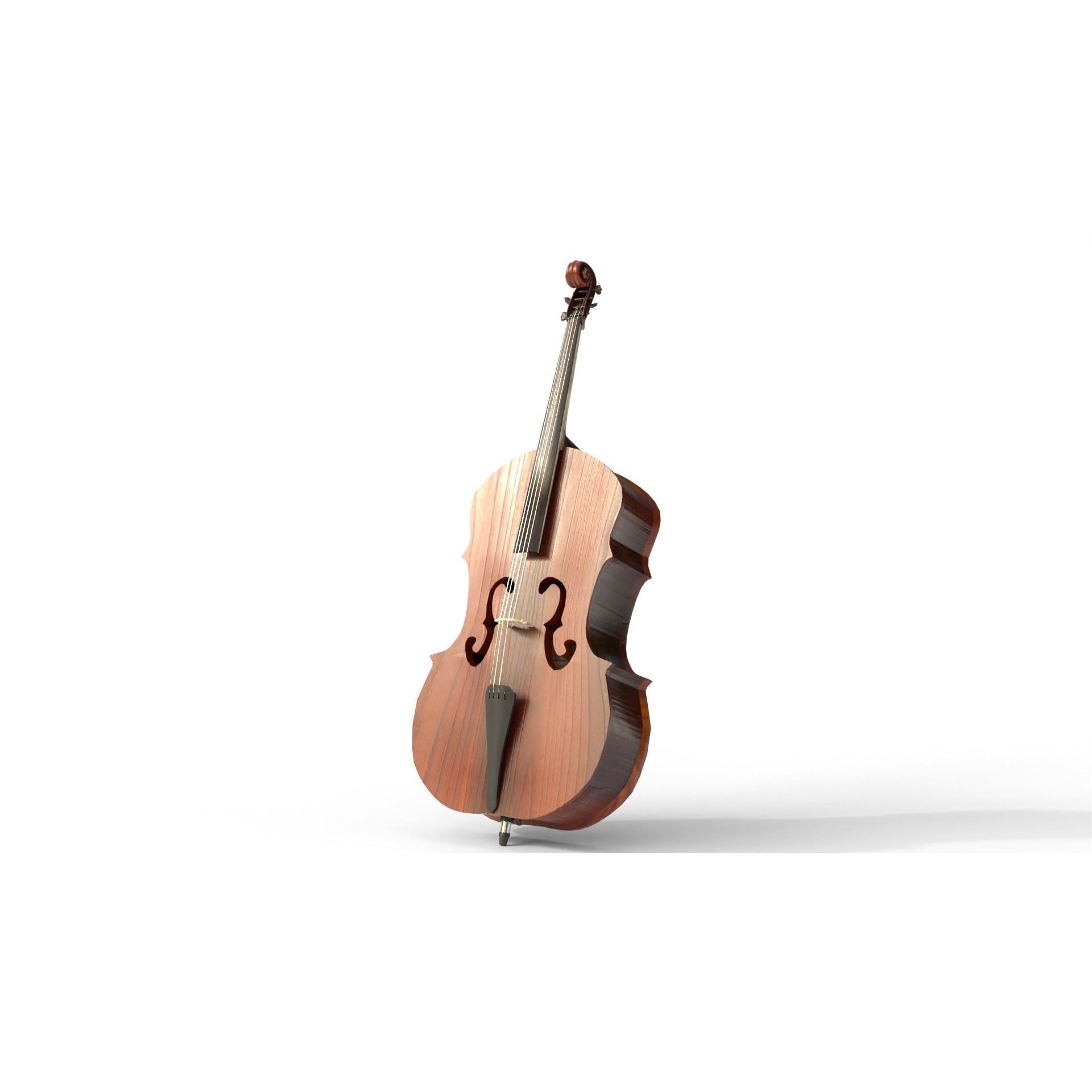 Cello - Low-Poly Game-Ready 3D Model - View 5