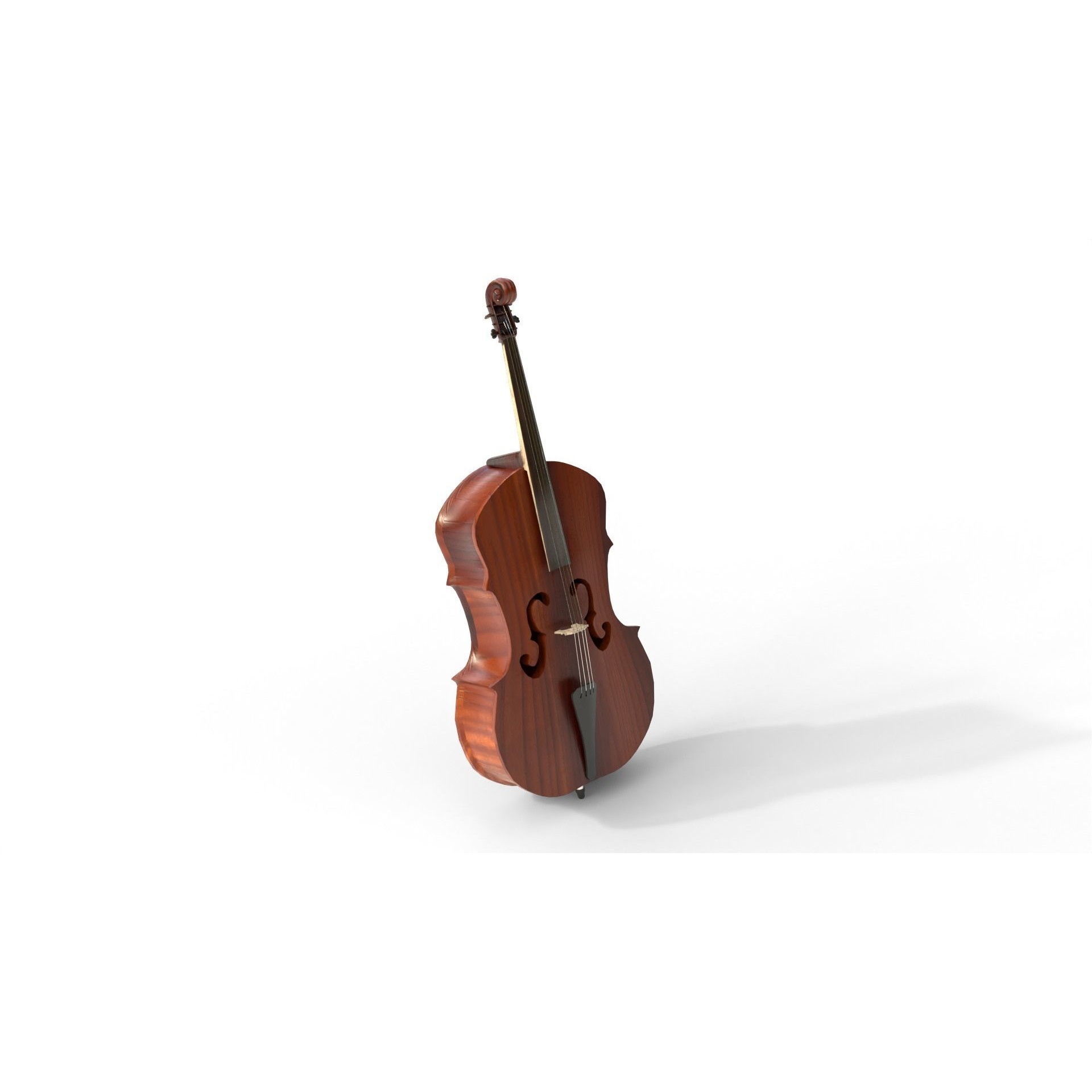 Cello - Low-Poly Game-Ready 3D Model - View 6