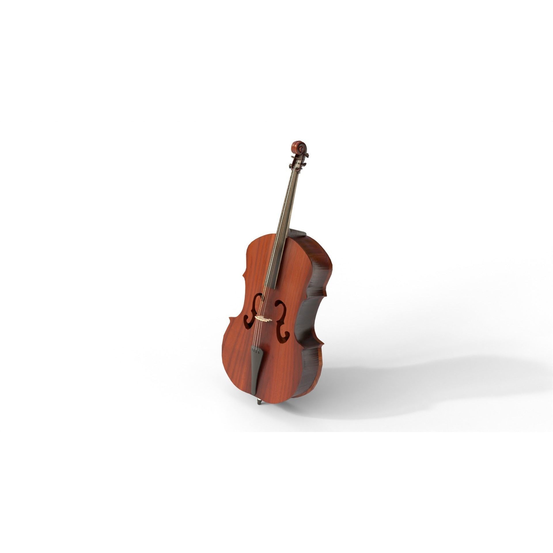 Cello - Low-Poly Game-Ready 3D Model - View 7