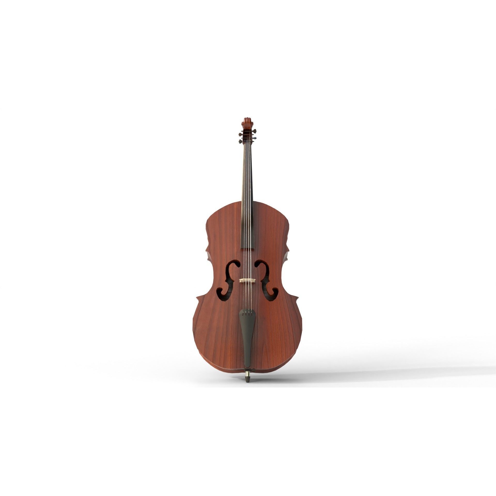 Cello - Low-Poly Game-Ready 3D Model - View 9