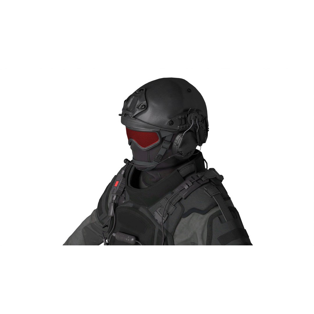 Special Forces Soldier 3D Model – Rigged Game-Ready Character, FBX - View 19