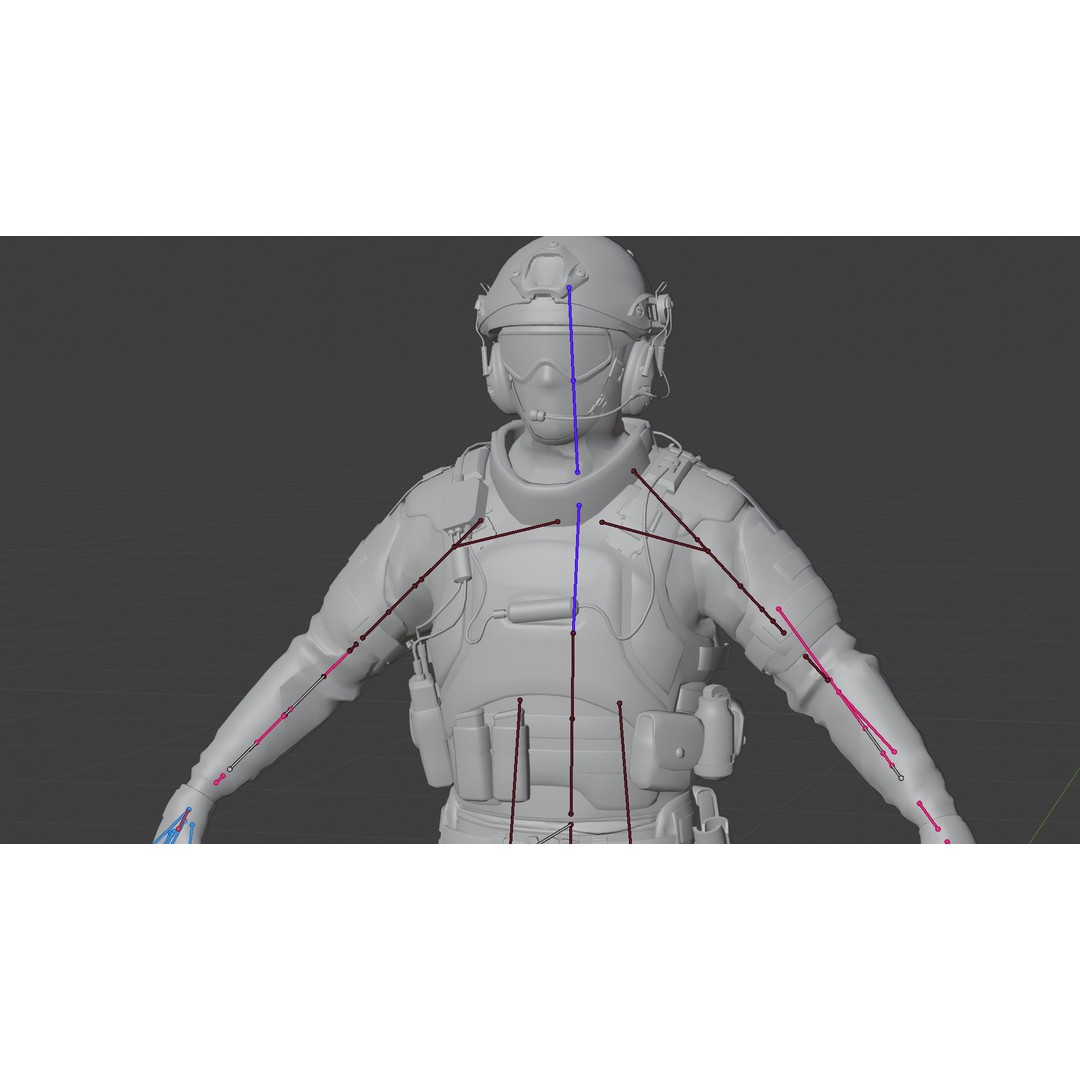 Special Forces Soldier 3D Model – Rigged Game-Ready Character, FBX - View 29