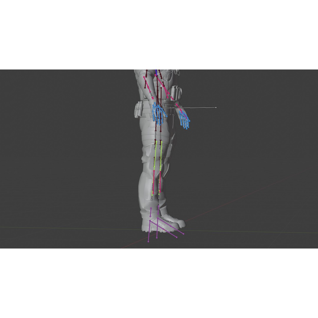 Special Forces Soldier 3D Model – Rigged Game-Ready Character, FBX - View 32