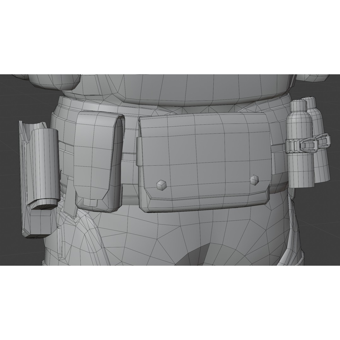 Special Forces Soldier 3D Model – Rigged Game-Ready Character, FBX - View 38