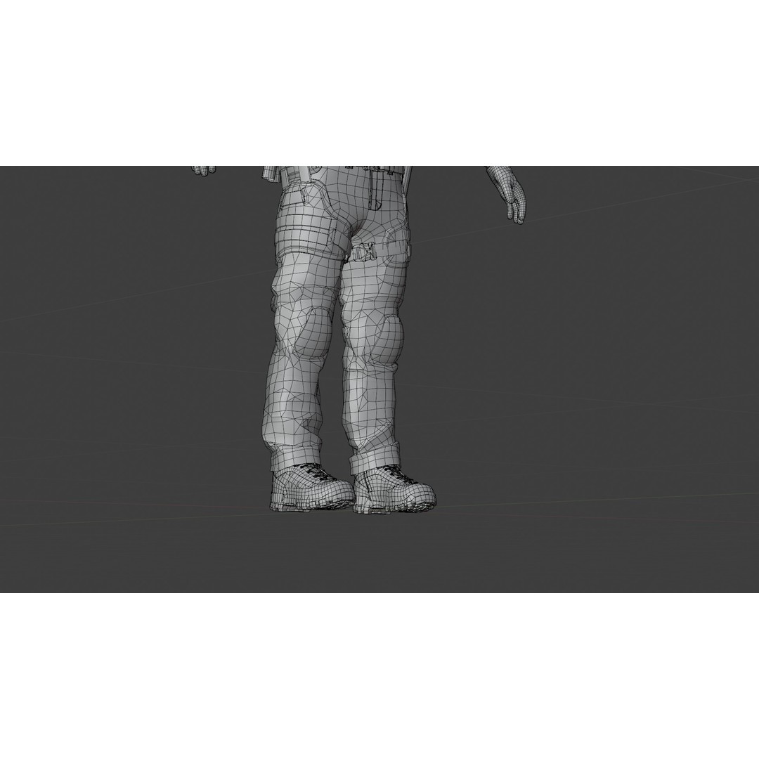 Special Forces Soldier 3D Model – Rigged Game-Ready Character, FBX - View 39