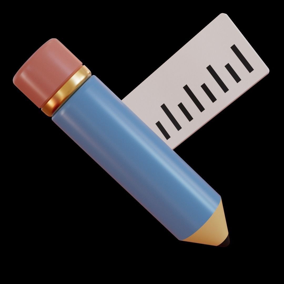 Educational Objects 3D Model – Low Poly Science Tools, FBX - View 14