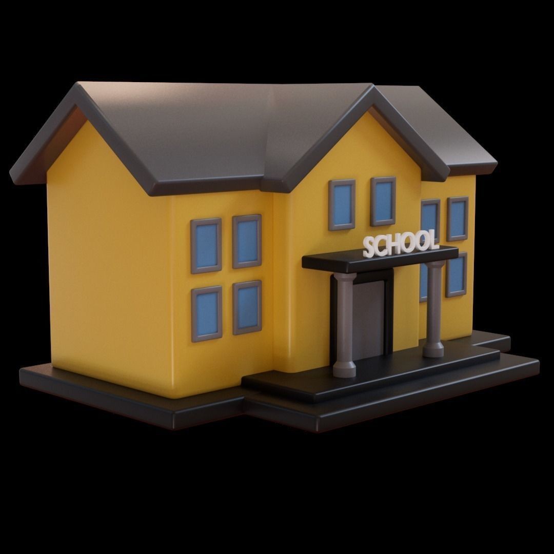 Educational Objects 3D Model – Low Poly Science Tools, FBX - View 28
