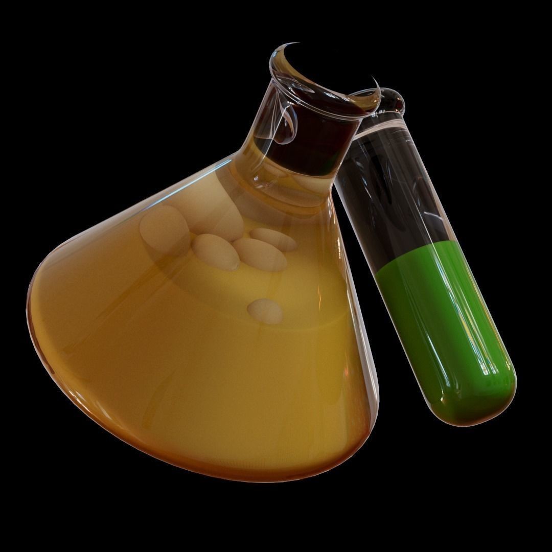 Educational Objects 3D Model – Low Poly Science Tools, FBX - View 4
