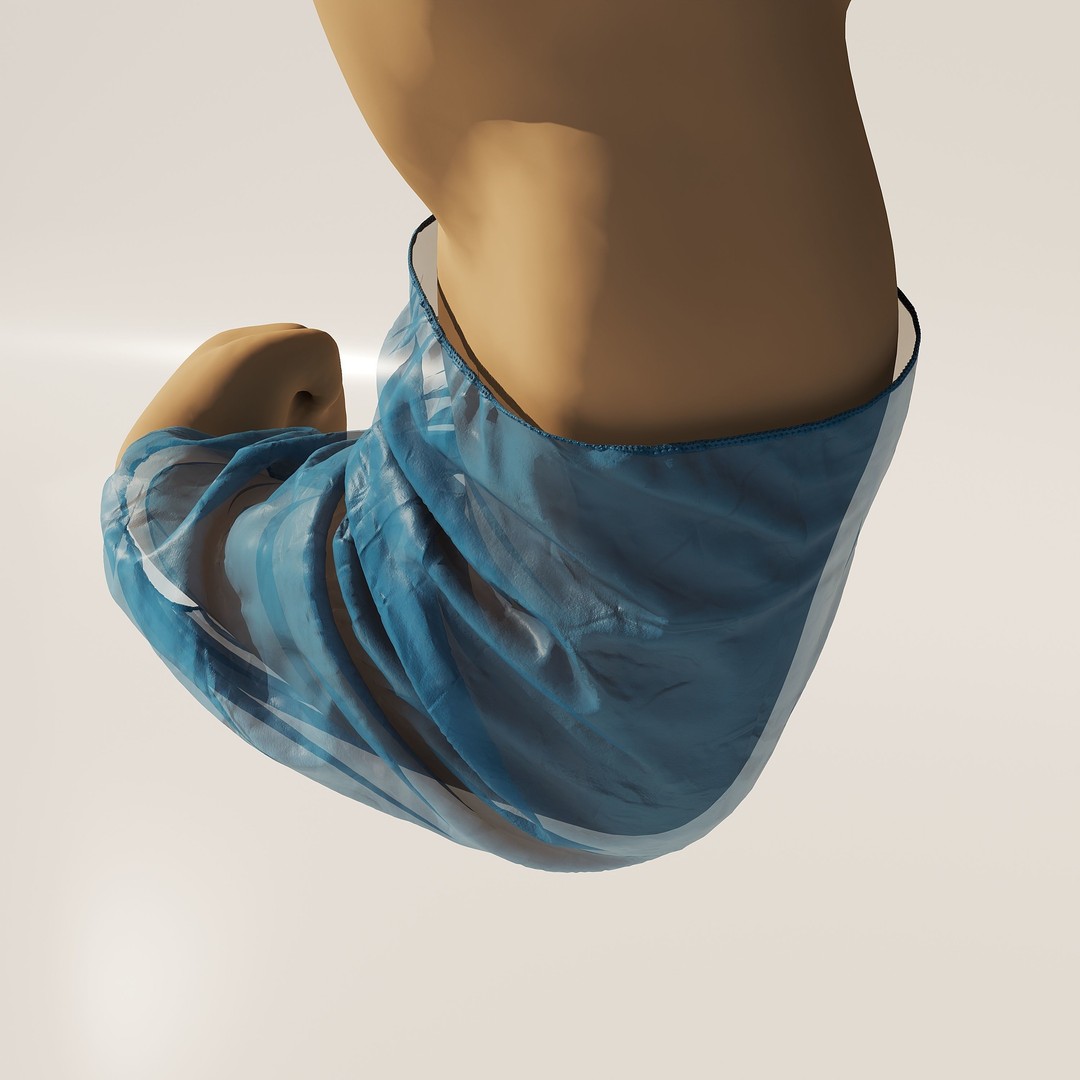 Oversleeve 3D Model – High Poly Medical Clothing, FBX, OBJ - View 8