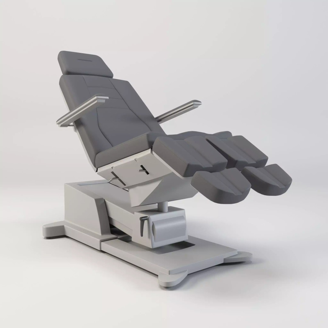 Podiatry Examination Chair 3D Model – Low Poly Medical Asset, FBX - View 2