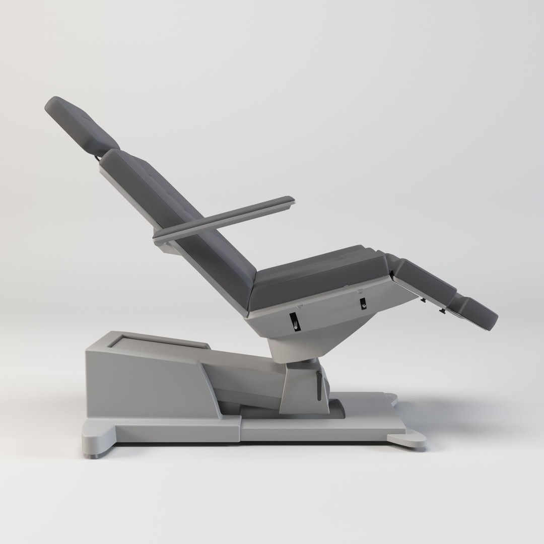 Podiatry Examination Chair 3D Model – Low Poly Medical Asset, FBX - View 5