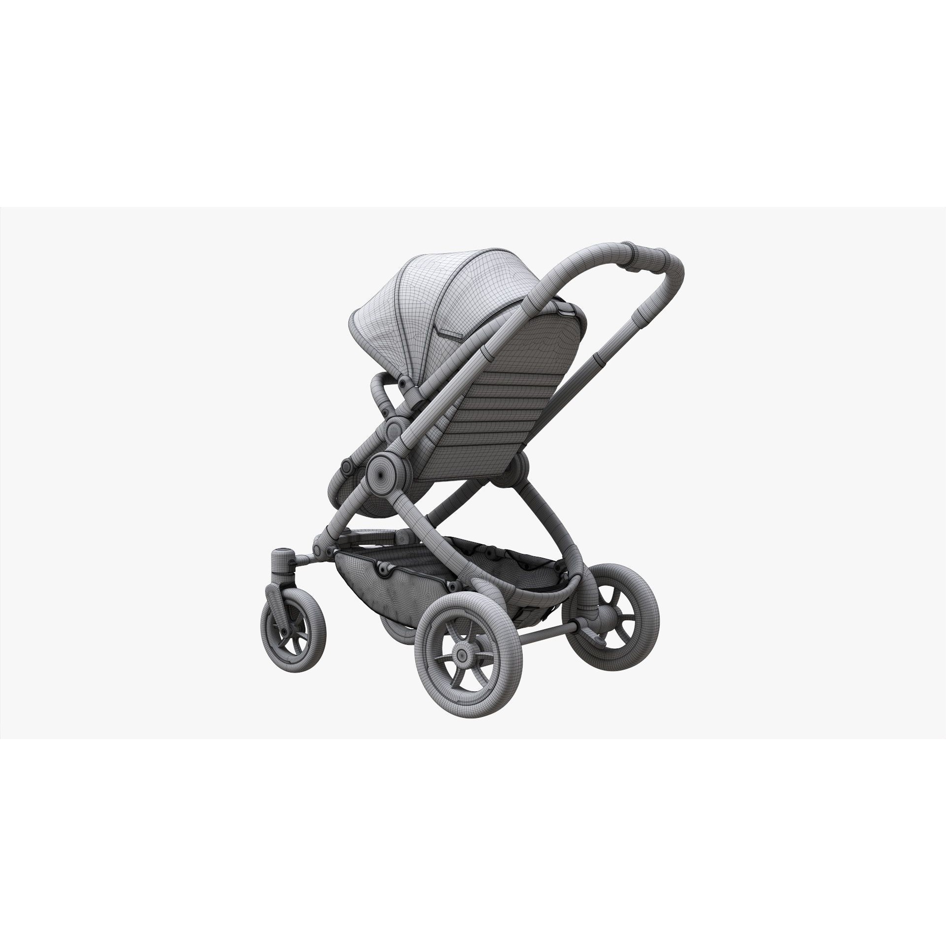 Baby Stroller - Game-Ready 3D Model - View 13