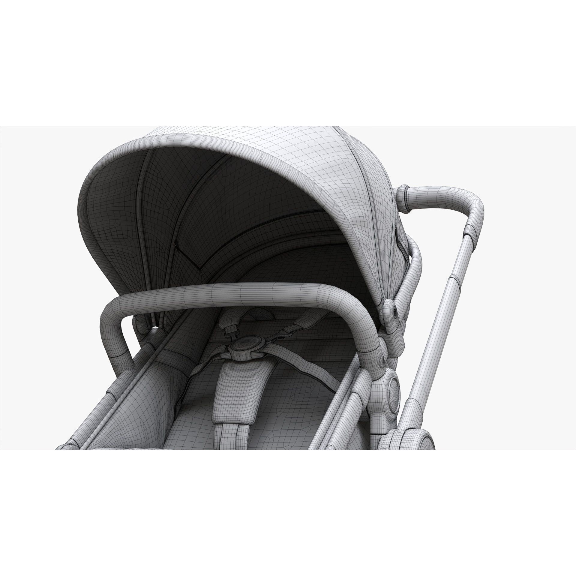 Baby Stroller - Game-Ready 3D Model - View 17