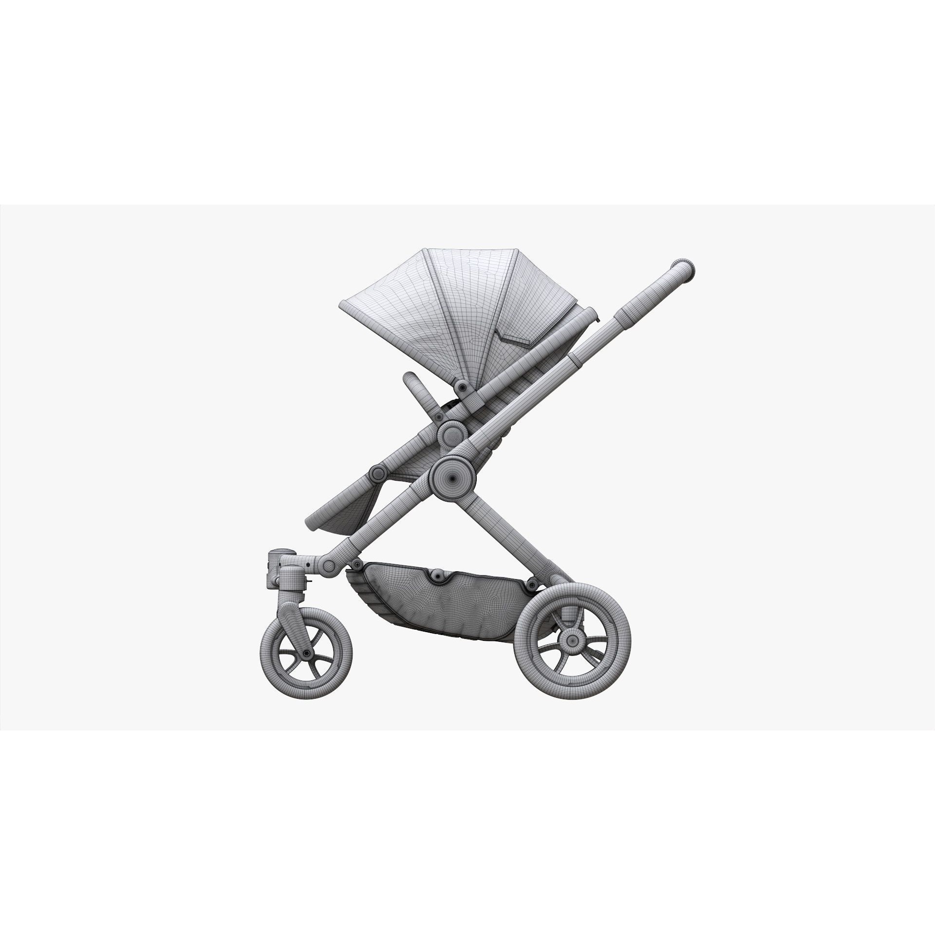 Baby Stroller - Game-Ready 3D Model - View 21