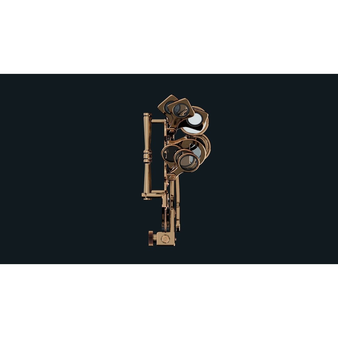 Sextant 3D Model – High Poly Nautical Tool with PBR Textures - View 11