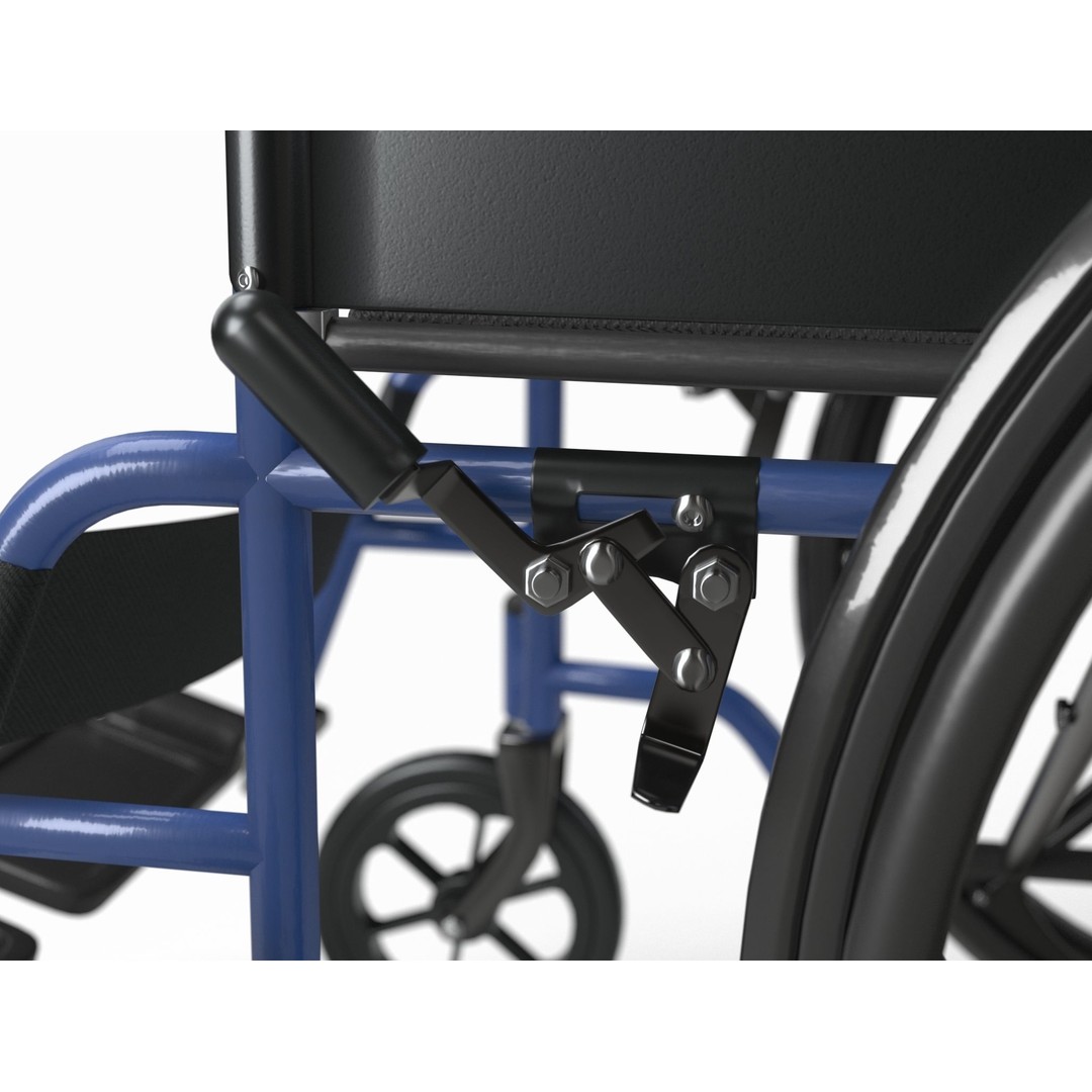 Wheelchair 3D Model – Low Poly Medical Asset, PBR Textures - View 20