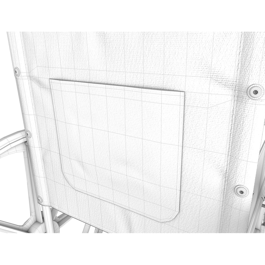 Wheelchair 3D Model – Low Poly Medical Asset, PBR Textures - View 31
