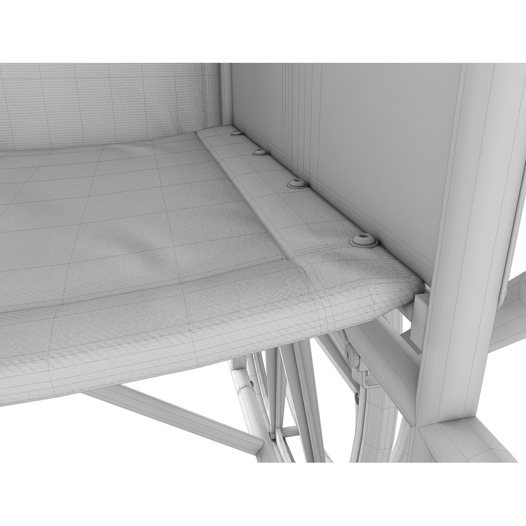 Wheelchair 3D Model – Low Poly Medical Asset, PBR Textures - View 33